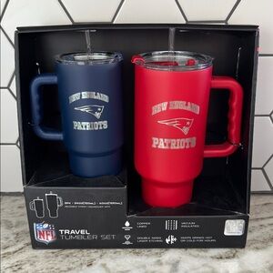 NFL New England Patriots Travel Tumbler Set